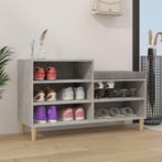 vidaXL Schoenenkast 102x36x60 cm bewerkt hout betongrijs, Verzenden