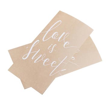 Uitdeelzakjes Love 20cm 20st, Verzenden, Nieuw