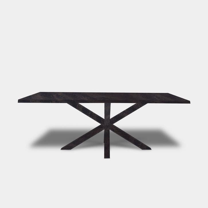 Tafel Boomstam eikenhout  Matrix hout  160x90, Maison & Meubles, Tables | Tables à manger