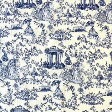 1640Prestigieuze en exclusieve Toile de Jouy-stof met
