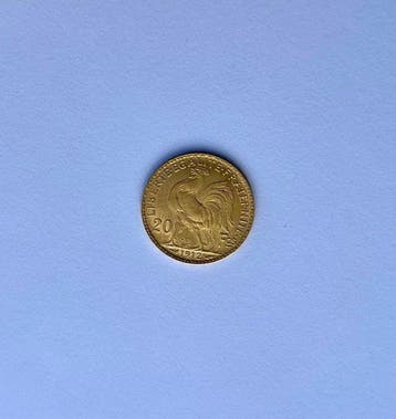 Frankrijk. IIIe République (1870-1940). 20 Francs 1912, Postzegels en Munten