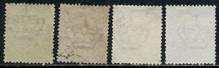 Italië 1879 - Umberto 5, 10, 20 en 25 centen. De, Timbres & Monnaies, Timbres | Europe | Italie