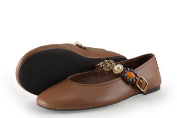 Jeffrey Campbell Ballerinas in maat 38 Bruin, Bruin, Verzenden, Ballerina's, Zo goed als nieuw