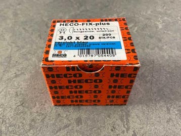 Veiling - 20x Heco spaanplaatschroef ø3x20mm 200-pack