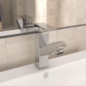 vidaXL Wastafelkraan met uittrekfunctie 157x172 mm, Doe-het-zelf en Bouw, Verzenden, Nieuw