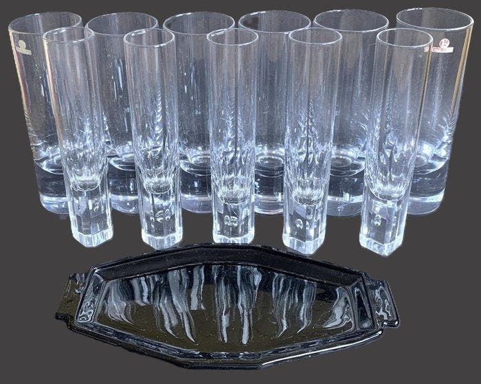 Braine le Comte e.a. - Drinkglas (12) - Kristalglas - 11, Antiek en Kunst, Antiek | Meubels | Tafels