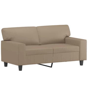 Tweezitsbank 120cm cappuccino - Tweede kansje, OP = OP, Huis en Inrichting, Zetels | Zetels, Verzenden, 150 tot 200 cm, Tweepersoons