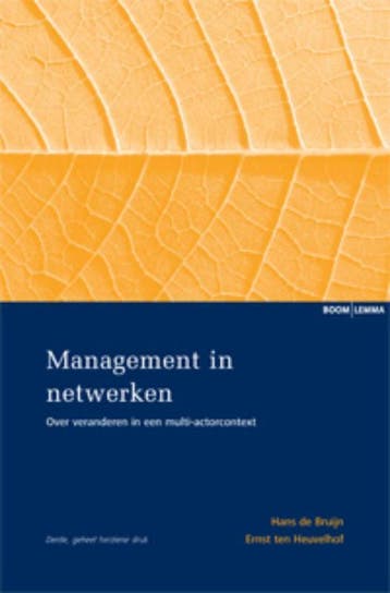 Management in netwerken 9789059310131 E.F. ten Heuvelhof, Verzenden, Zo goed als nieuw, E.F. ten Heuvelhof
