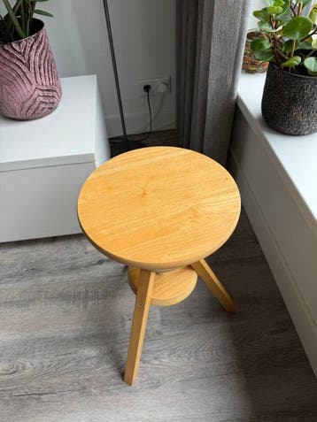 IKEA - Kruk - Hout - Verstelbare draaikruk
