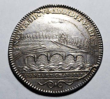 Frankrijk. Jeton in argento Louis XV. Ponts et Chaussées