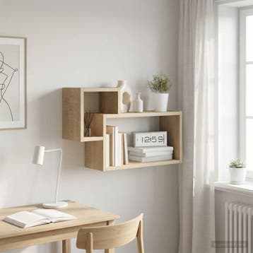 vidaXL Wandplank Muurmontage Sonoma Eiken 55 x 15 x 35 cm, Verzenden, Nieuw