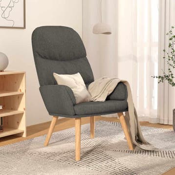 vidaXL Relaxstoel stof lichtgrijs, Verzenden, Nieuw