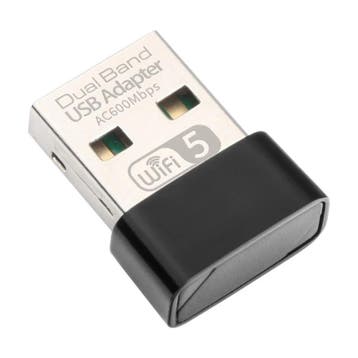 DrPhone W16 WiFi USB Adapter Dual Band 600Mbps - 2.4GHz &, Computers en Software, Routers en Modems, Verzenden, Nieuw