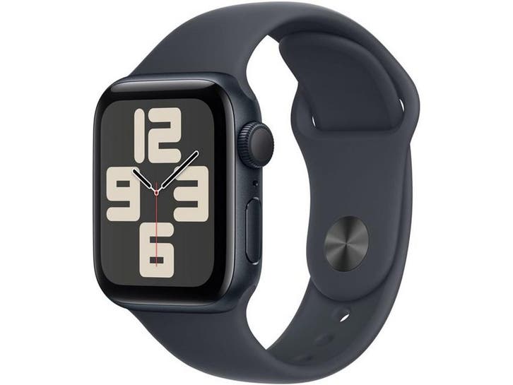 Apple Watch SE (2024) - Smartwatch - GPS 40mm - Zwart, Handtassen en Accessoires, Smartwatches, Zo goed als nieuw, Verzenden