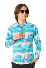 Hawaii Flamingo Teen Overhemd Jongen Tiener OppoSuits, Verzenden, Nieuw
