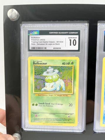Pokémon - 3 Graded card - Bulbasaur, Squirtle & Charmander -, Nieuw