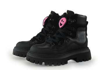 Nubikk Veterboots Meisjes in maat 28 Zwart, Kinderen en Baby's, Verzenden, Jongen of Meisje, Nubikk, Schoenen
