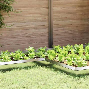 vidaXL Slakkenhekje 10 x 10 x 25 cm Roestvrij staal zilver, Jardin & Terrasse, Verzenden
