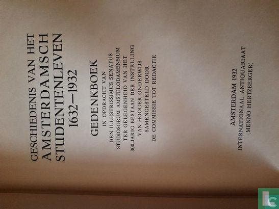 Brugmans, H. - Geschiedenis van het Amsterdamsch studente..., Livres, Biographies, Envoi