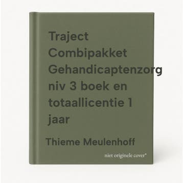 Traject Combipakket Gehandicaptenzorg niv 3 boek en, Verzenden, Gelezen, Thieme Meulenhoff