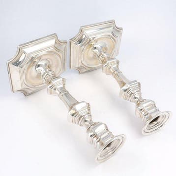 Pedro Duran. - Kandelaar (2) - .925 zilver
