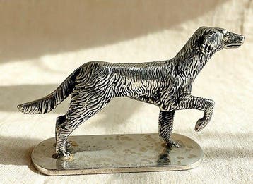 Figuur - Perro en plata - .925 zilver, Antiek en Kunst