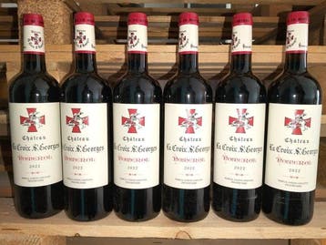 2022 Château La Croix St Georges - Pomerol - 6 Bouteille, Verzamelen, Nieuw