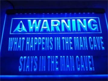 Mancave neon bord lamp LED cafe verlichting reclame lichtbak, Verzenden, Nieuw