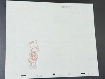 Gracie Films (1992) - Originele animatietekening van Bart