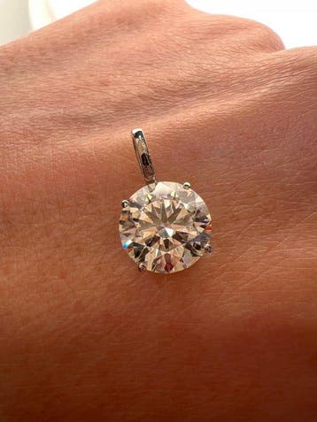 Sans prix de réserve - Pendentif - 14 carats Or blanc -