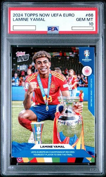 2024 Topps Now - UEFA Euro - Lamine yamal #66 Graded card -, Nieuw