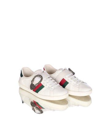 Gucci - Ace metal brooch - Sneakers - Maat: EU 41.5