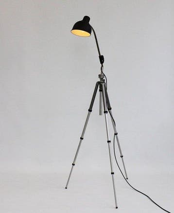 Helion Arnstadt / Gitzo - Lampadaire trépied - Lampe sur