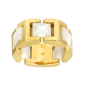 Versace - Ring - 18 karaat Geel goud, Handtassen en Accessoires, Ringen, Nieuw