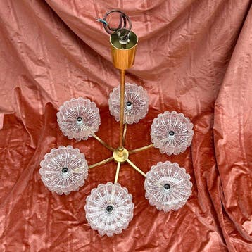 Doria, attri. - Lustre - Verre, Laiton, Antiek en Kunst