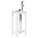 vidaXL Bartafel 51x50x103,5 cm bewerkt hout wit, Verzenden, Nieuw