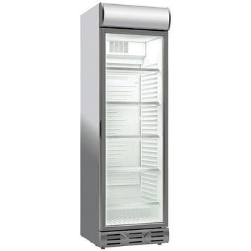 Koelkast 400 Liter met 1 glasdeur - Wit - 360 liter netto, Verzenden