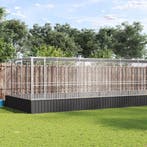 vidaXL Volière met verlengstuk 932x307x212 m staal, Verzenden