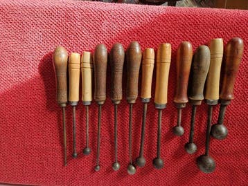 Industriële apparatuur - Vintage Hoedenmakers ijzers -