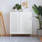 vidaXL Kastdeuren met lamellen 2 st 99,3x49,4 cm grenenhout, Verzenden, Nieuw