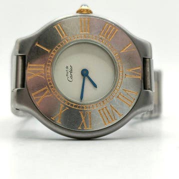 Cartier - Must de Cartier - 9011064218 - Femme - 1990-1999, Handtassen en Accessoires, Horloges | Heren, Nieuw