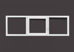 PVC raam vast-draaikiep-vast b200xh80 cm wit stomp, Ophalen of Verzenden, Gevelraam of Ruit