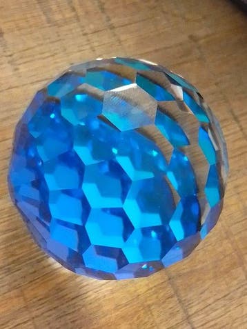 Swarovski - Beeldje - Presse papier blauwe - Kristal
