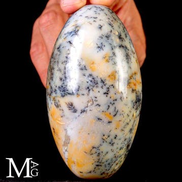 Heilig Lingam in dendritische opaal - Shiva Lingam - Hoogte: