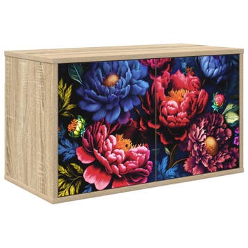 vidaXL Wand gemonteerd TV Kast KIEL 69 x 33 x 40 cm Sonoma, Verzenden
