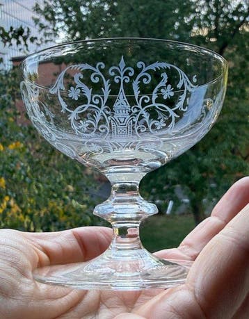 Baccarat - Verre à vin (4) - Cristal, Antiquités & Art