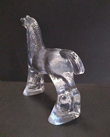 Kosta Boda - Beeldje - Big Horse - Glas, kunstglas
