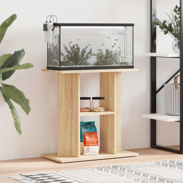 vidaXL Aquariumstandaard 60x30x60 cm bewerkt hout sonoma, Verzenden