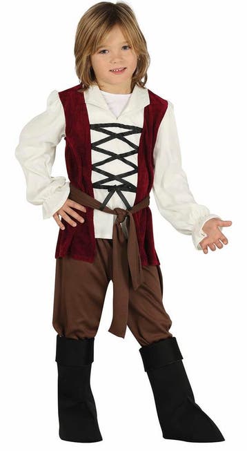 Herbergier Kostuum Kind Wit, Verzenden