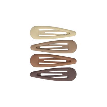 Haarspeld Klikklak 6cm - Epoxy - Matte Kleur Bruin - Set van, Nieuw